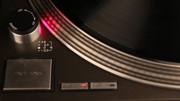 Record On Spinning Turntable alt