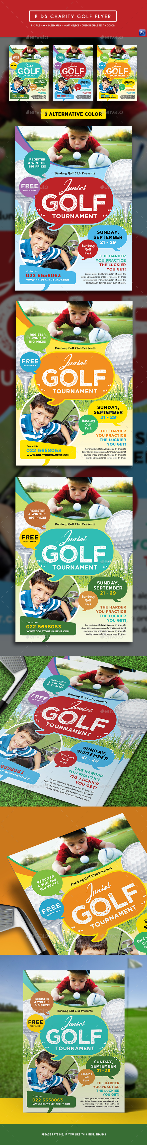 Kids Charity Golf Flyer