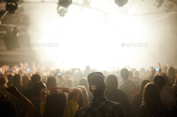 Young People at Music Concert Party - Stock Photo - Images
