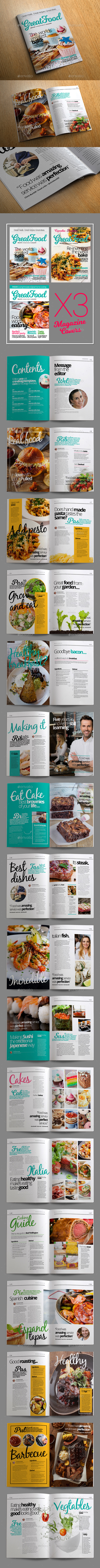 Food Magazine Templates - Magazines Print Templates
