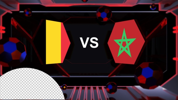 Belgium Vs Morocco Football World Cup Qatar 2022 Vs Card Transition alt