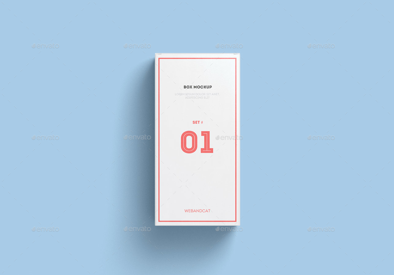 Download Package Box Mock-up, Set 1: Rectangle box by webandcat ...