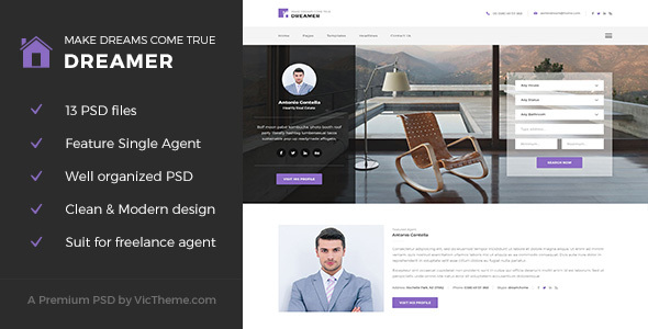 Dreamer - Single - ThemeForest 16614055