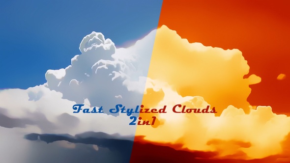 Fast Stylized Clouds