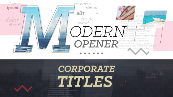 Modern OpenerCorporate Titles - VideoHive 17381530