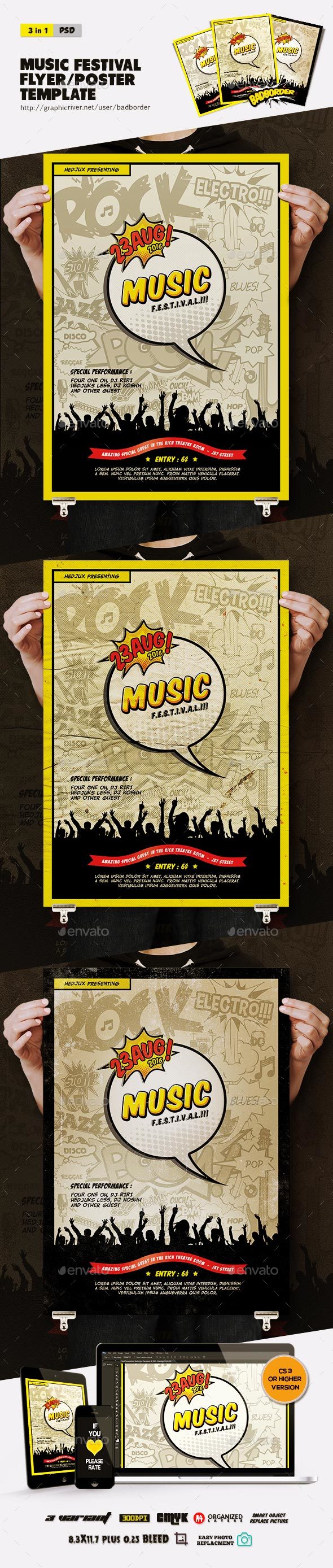 Music Festival Flyer Poster Music Festival Flyer Poster