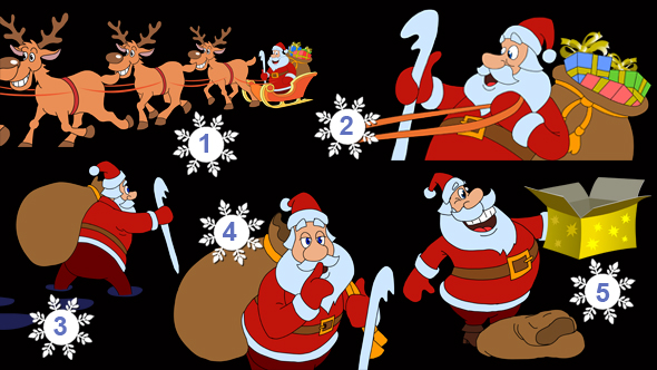 Animated Scenes With Santa Claus