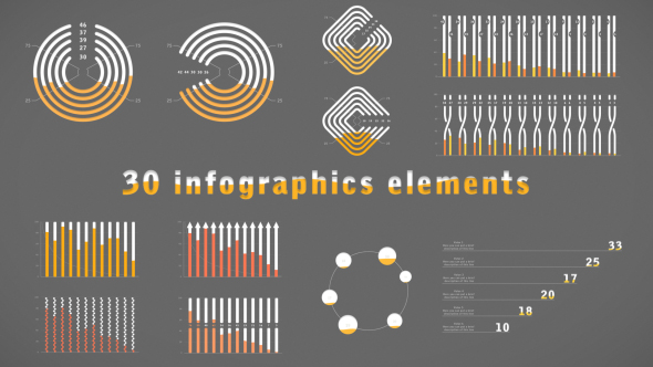 30 Infographics Elements - VideoHive 17721765