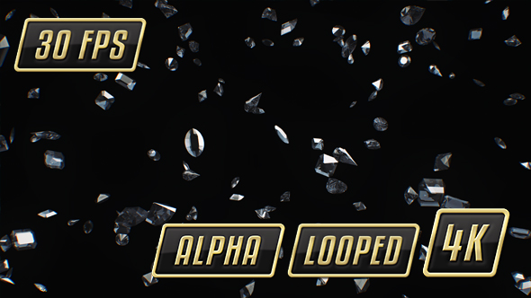 Diamonds Rain Background Loop
