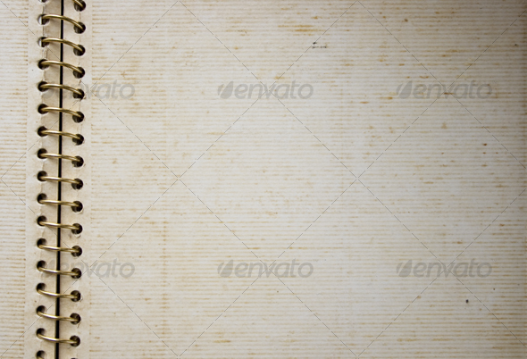 Old spiral bind album - Paper Textures