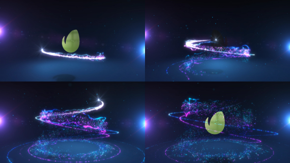 Glowing Particles Logo - VideoHive 17732008