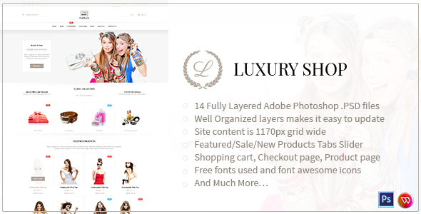 Luxury Shop eCommerce - ThemeForest 17739500