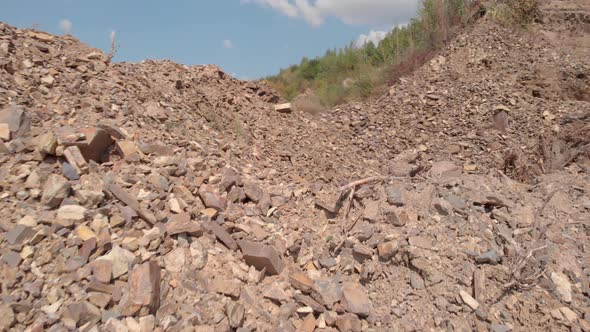 Stones in a Stone Quarry Close Up alt