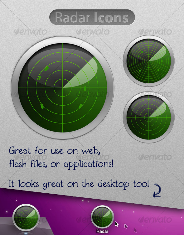 Shiny Radar Icon - Technology Icons