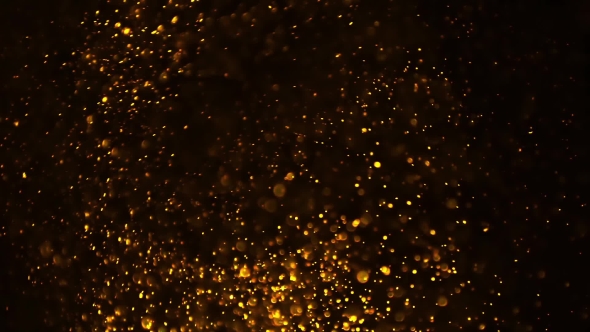 Gold Particles Background by ZulkarS | VideoHive