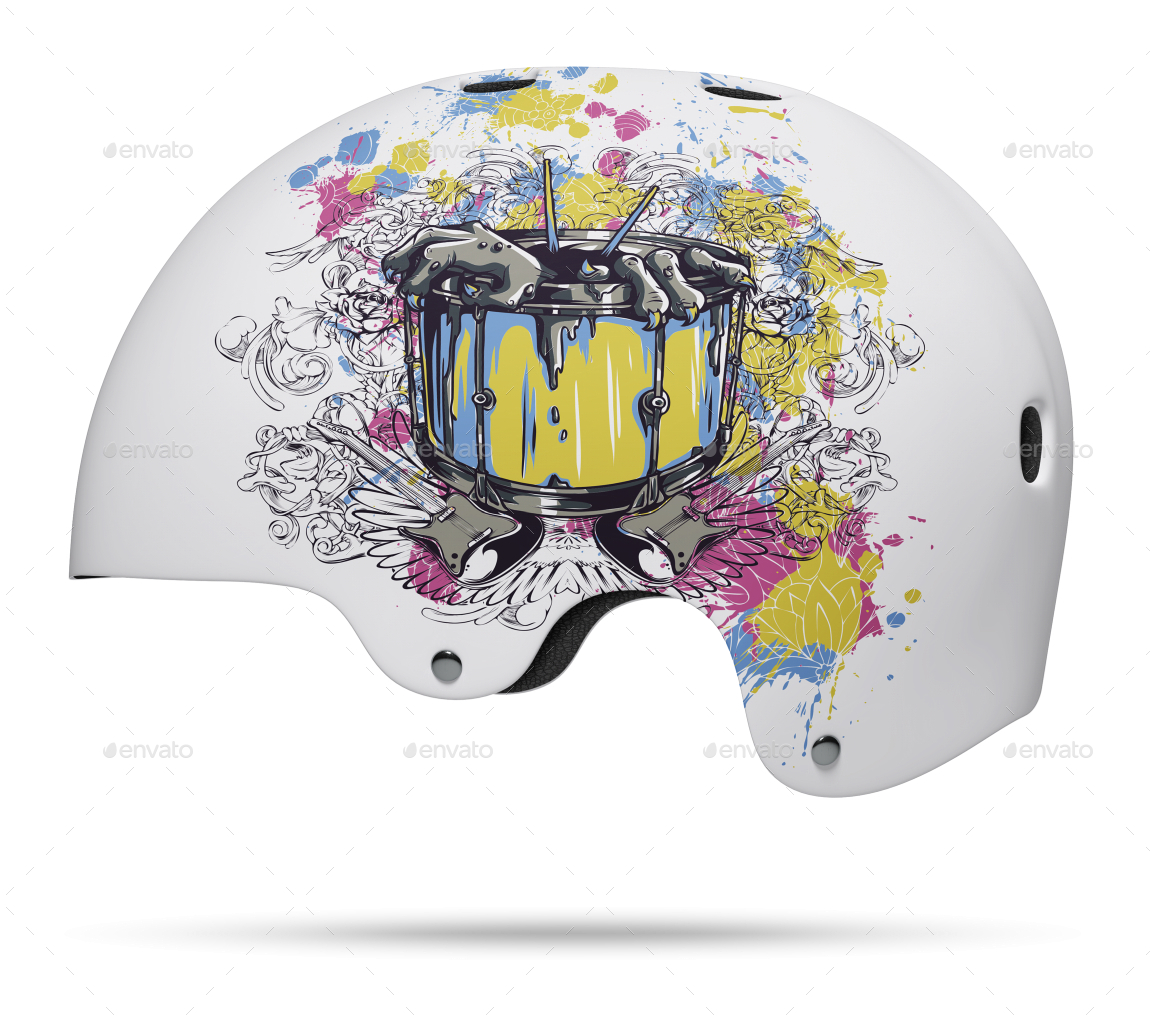 Bell Form Skate Helmet Mockup, Graphics GraphicRiver