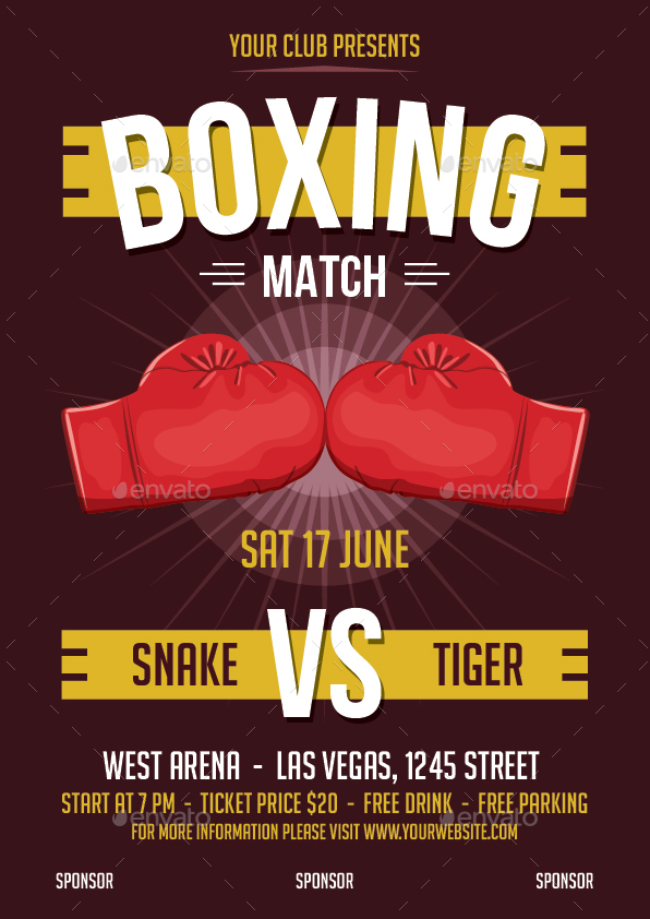 Boxing Flyer by bonezboyz9 | GraphicRiver