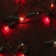 Flashing Garland On The Wooden Floor - VideoHive Item for Sale