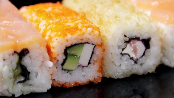 Fresh Japanese Sashimi And Rolls alt