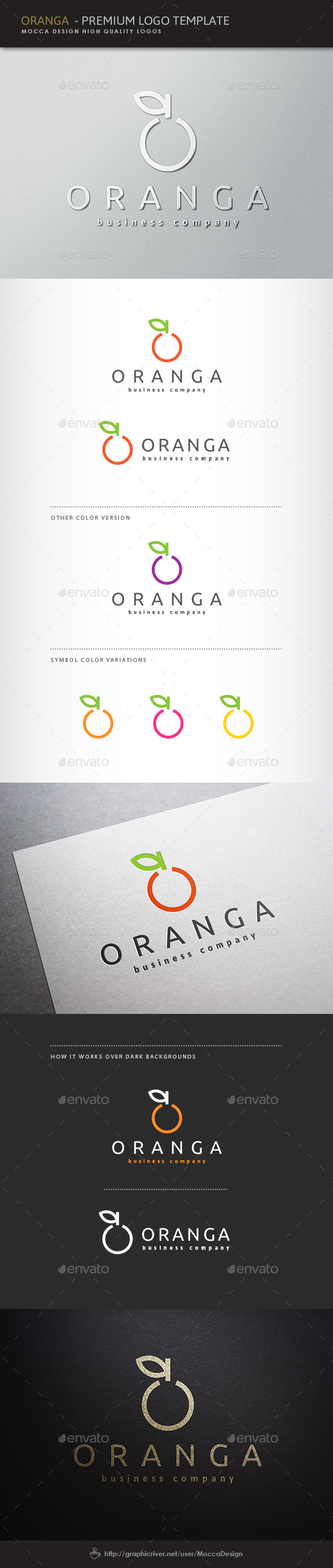 Oranga Logo - Food Logo Templates