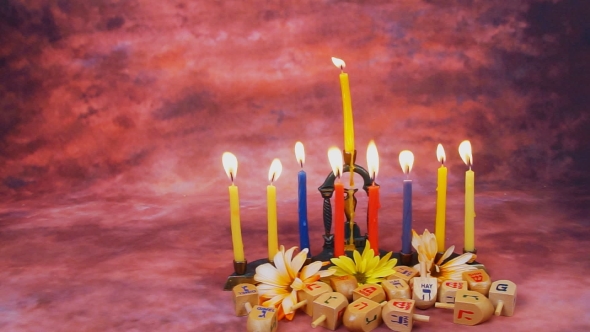 Lighting Hanukkah Candles Hanukkah Celebration alt