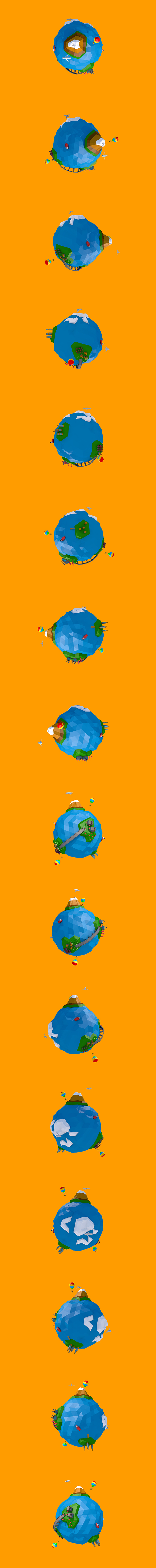 Low Poly Earth - 3Docean 17757669