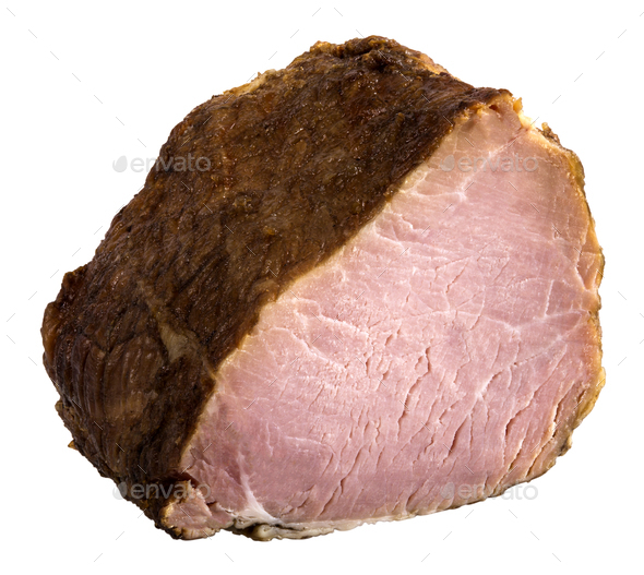 Appetizing piece of smoked meat - Stock Photo - Images