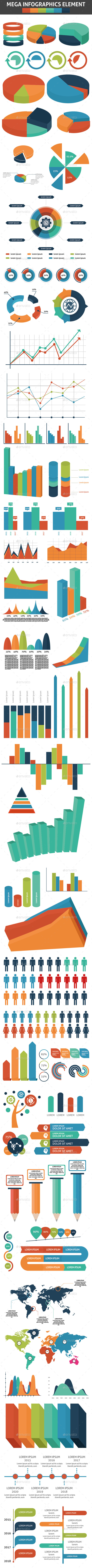 Mega Infographics Element - Infographics