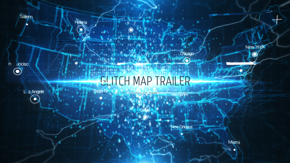 Glitch Map Trailer - VideoHive 17765733