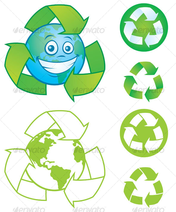 Recycle Symbols - Decorative Symbols Decorative