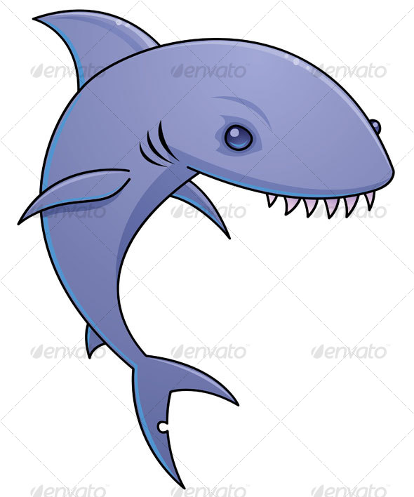 Cartoon Shark Character