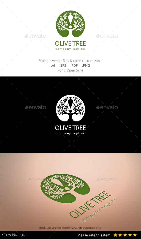Olive Tree - Nature Logo Templates