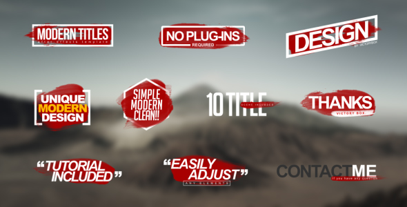 Modern Titles - VideoHive 17774181