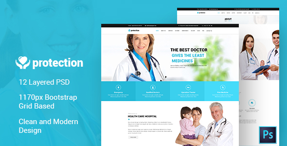 Protection Medical PSD Template - Health & Beauty Retail