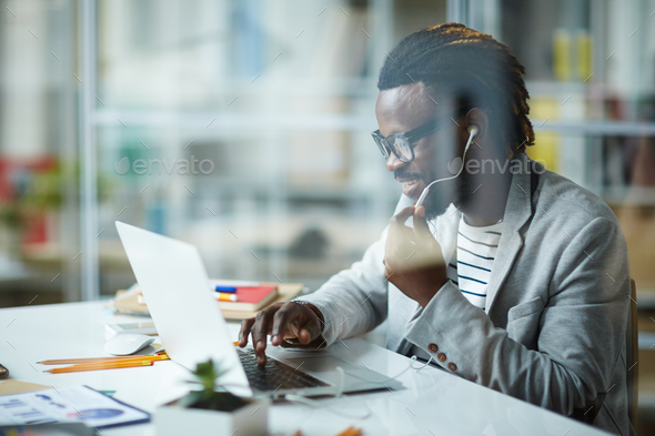 African - American Entrepreneur in Office - Stock Photo - Images