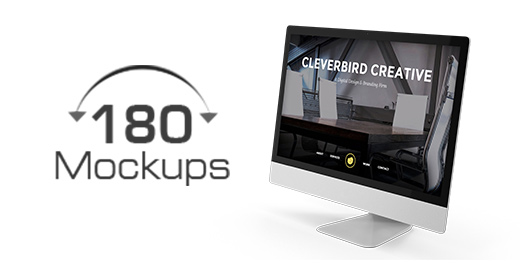 180 Responsive Mockups - Web Ui preview