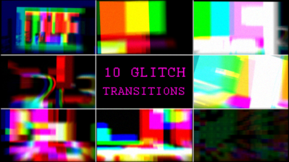 Pixels Glitch Transitions