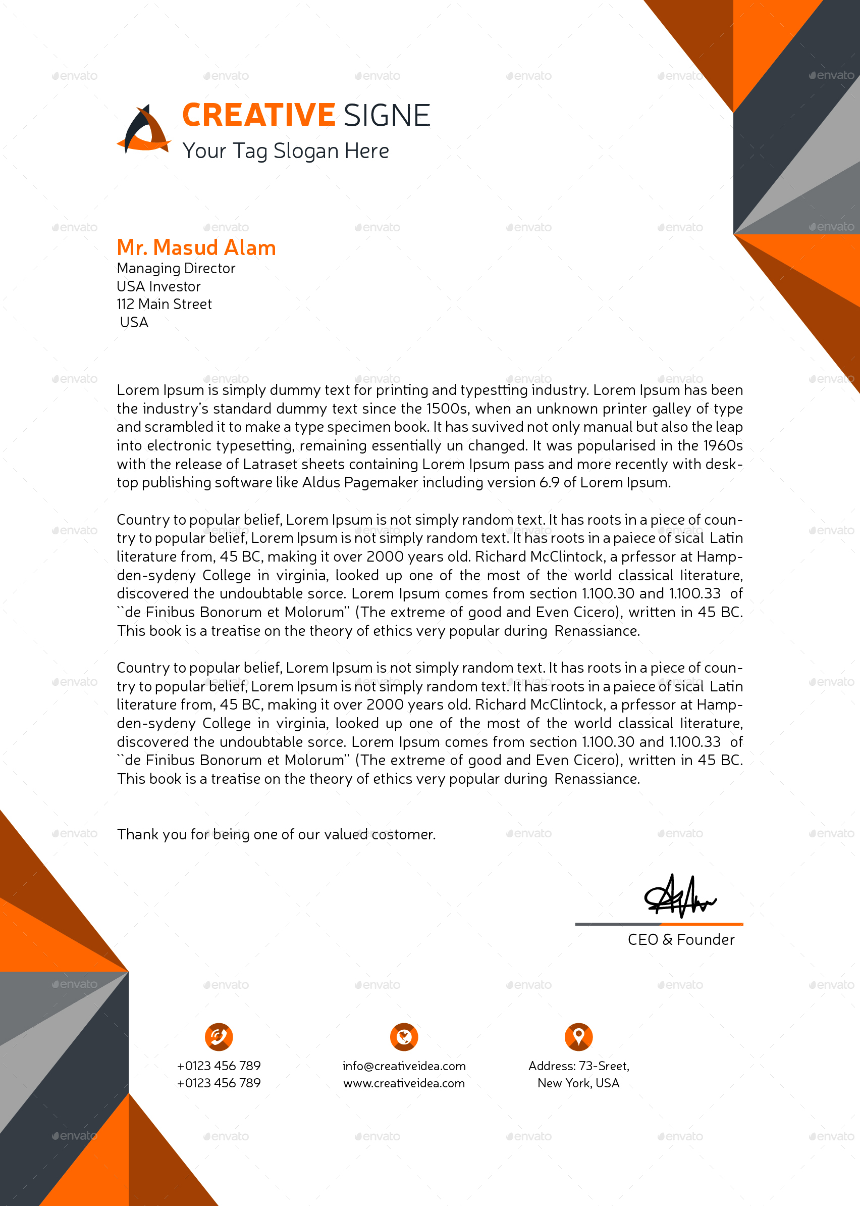 Letterhead, Print Templates | GraphicRiver