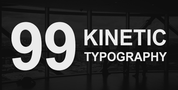 99 Kinetic Titles - VideoHive 17742548