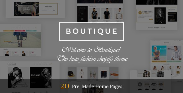 Boutique - Multipurpose Responsive Shopify Theme - Shopify eCommerce