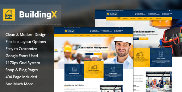 BuildingX - Builder, Contractor, Developer - Business Corporate