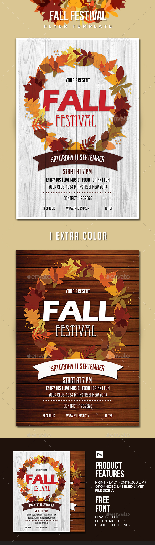 fall festival flyer by vynetta graphicriver fall festival flyer background