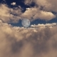 Flight Through Clouds To The Full Moon - VideoHive Item for Sale