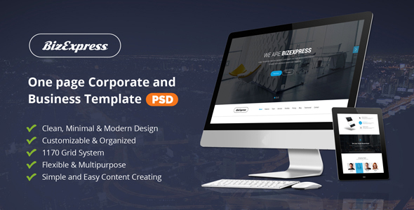 BizExpress - Onepage - ThemeForest 17475207