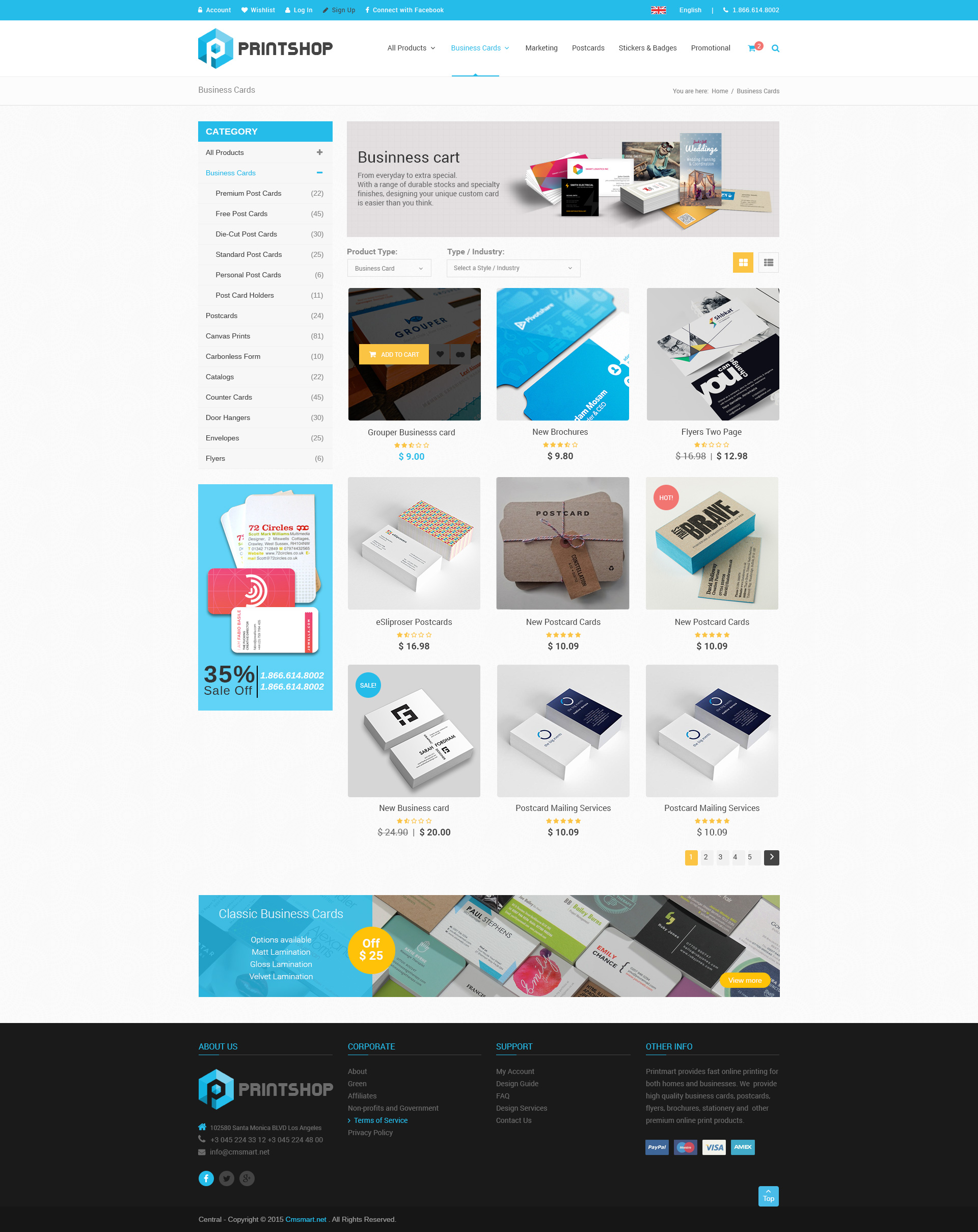 Responsive HTML Printing Template by netbaseteam ThemeForest