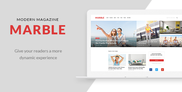 Marble - Modern Magazine PSD Template