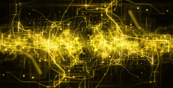 yellow technology background