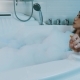 Girl Take Bath Full Of Foam In Bathroom. Smoke Electronic Cigarette.  Resting, People Stock Footage ft. bath & bathroom - Envato Elements