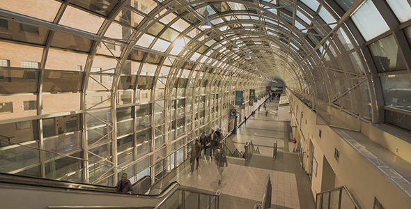 Modern Subway Station People