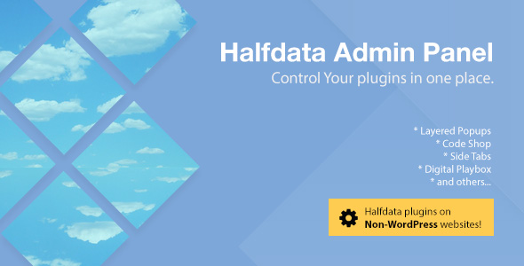 Halfdata Admin Panel - CodeCanyon 17813411